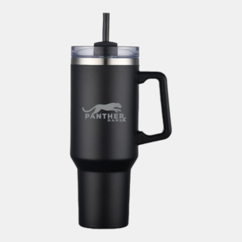40oz Travel Mug with Handle and Straw