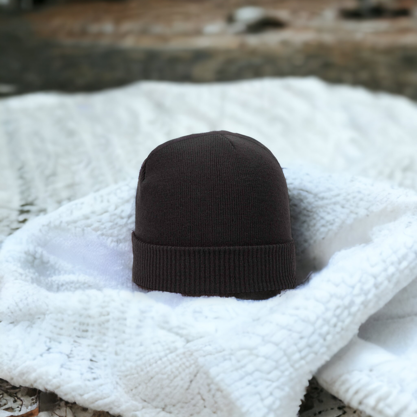 Ribbed Cuff Knit Beanie
