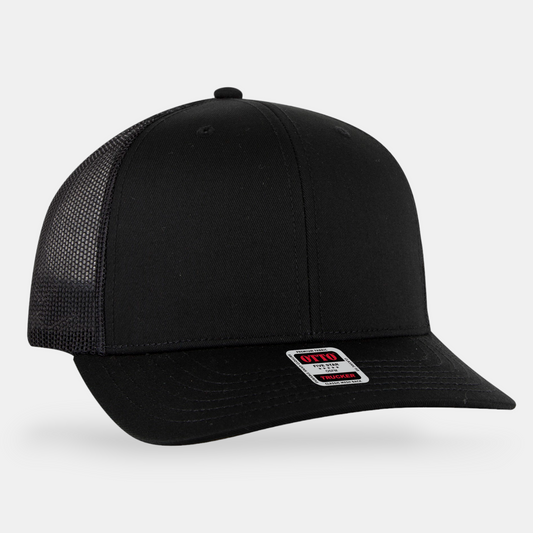 6 Panel Mid Profile Mesh Back Trucker Hat