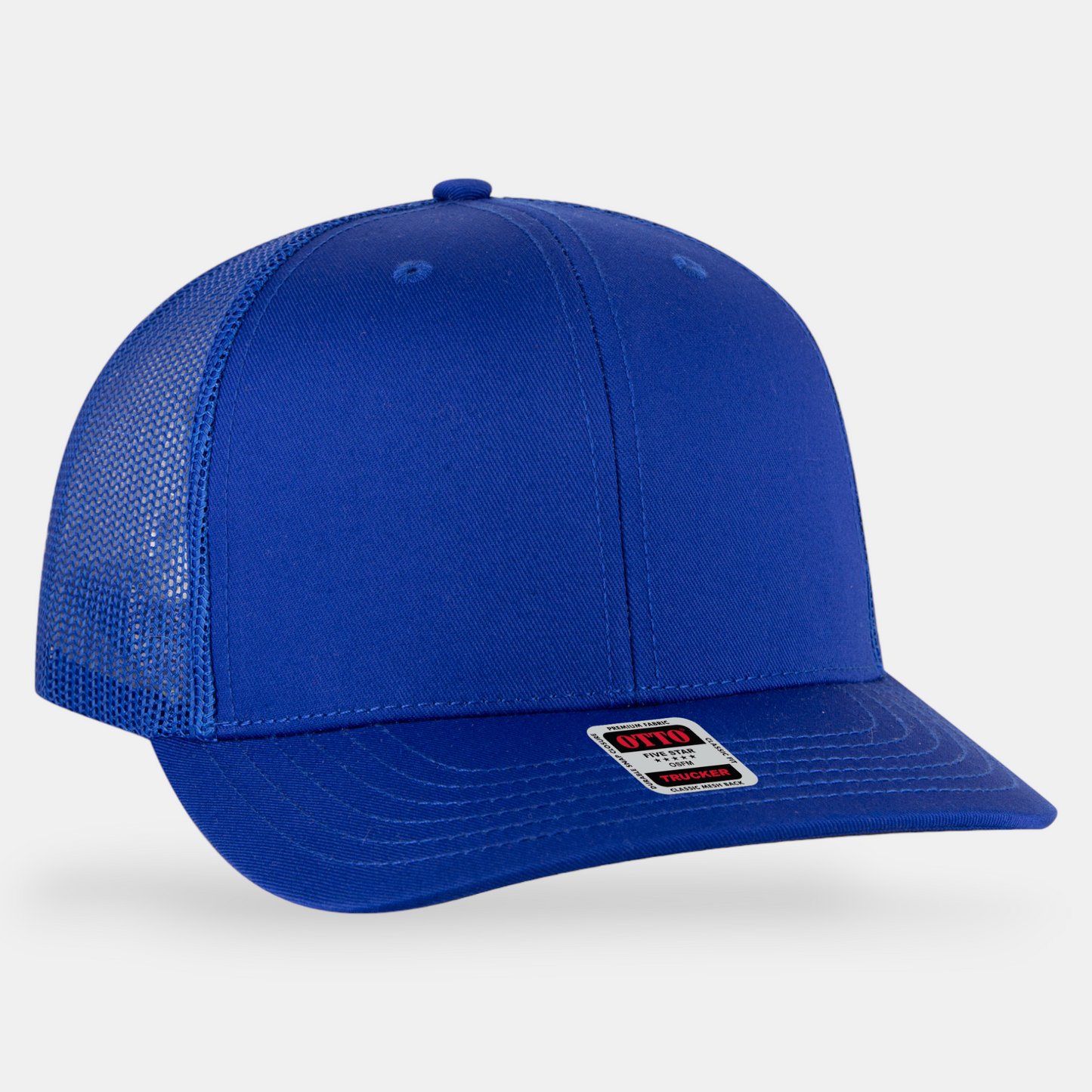 6 Panel Mid Profile Mesh Back Trucker Hat