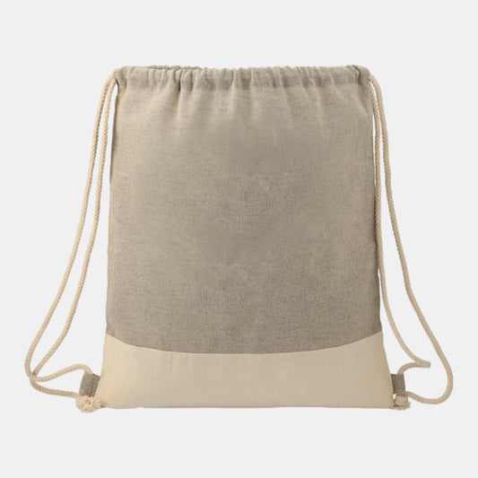 Split Recycled Cotton Drawstring Bag