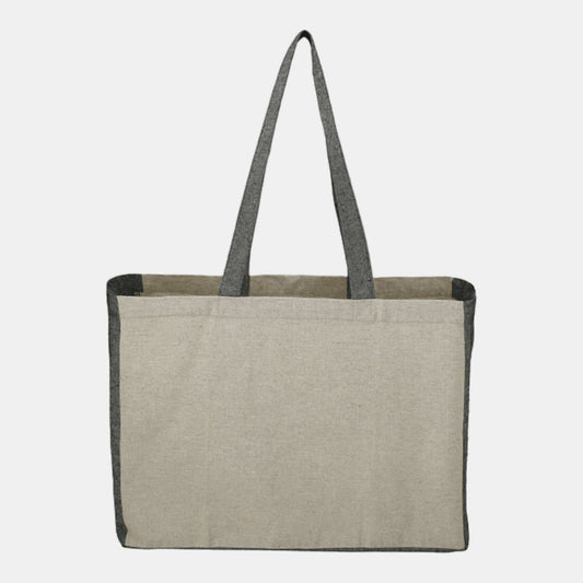 Contrast Side Tote Bag