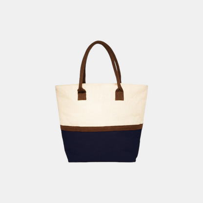 Two-tone Beach Tote Bags